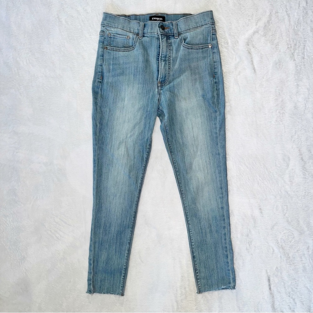 Express Women's Light Blue Ankle Jeans